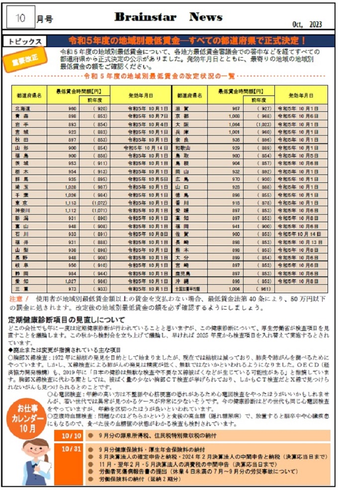 2023年10月号